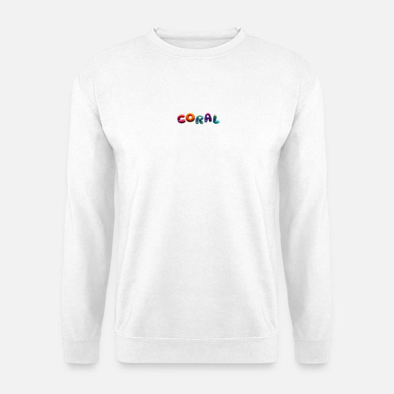Voll coral bunt - Unisex Pullover - Weiß