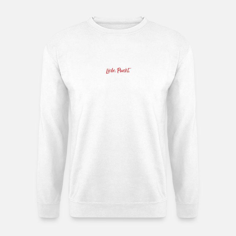Liebe Punkt - Unisex Pullover - Weiß