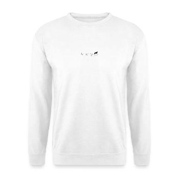 Heartbeat dog - Unisex Sweatshirt - white - Front