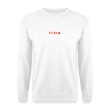 Seoul - Unisex Pullover - Weiß - Vorne - Alina (178cm) & Michal (187cm)