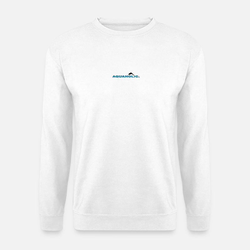 AQUAHOLIC - Unisex Pullover - Weiß