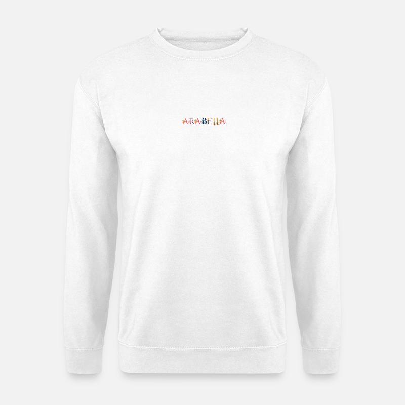 ARABELLA Name mit Blumen geschmückt - Unisex Pullover - Weiß