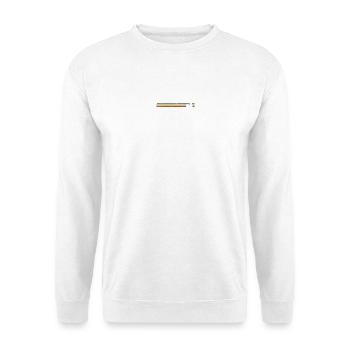 Retro Bicycle on Rainbow Stripes - Unisex Sweatshirt - white - Front