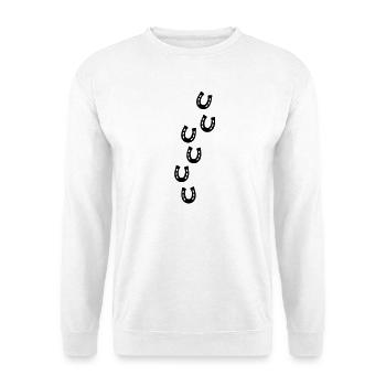 Horseshoe Track - Unisex Sweatshirt - white - Front