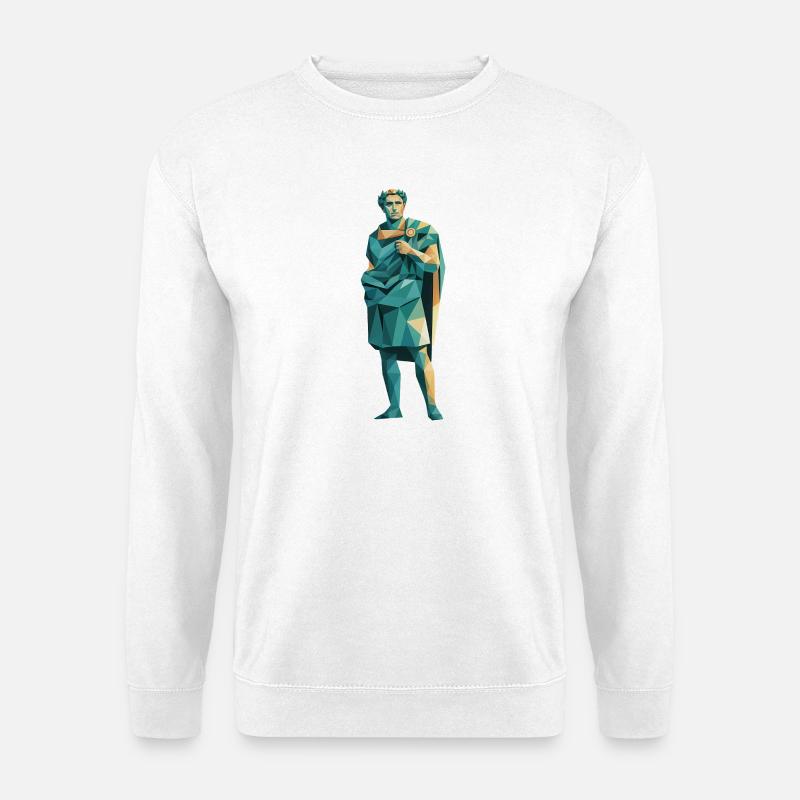 Caesar - Cool History Logo - Unisex Sweatshirt - white