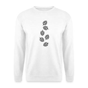Hops Buds Barley Symbol - Unisex Sweatshirt - white - Front