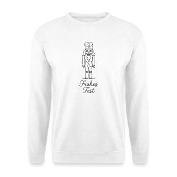 Joyeux Noël Casse-Noisette traditionnel - Sweat-shirt Unisexe - blanc - Devant