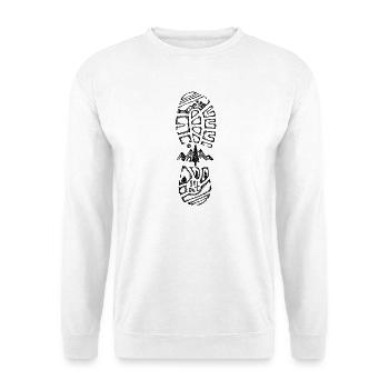 Hiker Mountain Outdoor Escape Original - Unisex Pullover - Weiß - Vorne