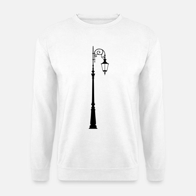 Straßenlaterne - Unisex Pullover - Weiß