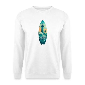 Planche de surf Neptune Lighthouse - Sweat-shirt Unisexe - blanc - Devant