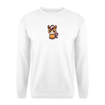 Une jolie frange chibi avec une crinière violette - Sweat-shirt Unisexe - blanc - Devant
