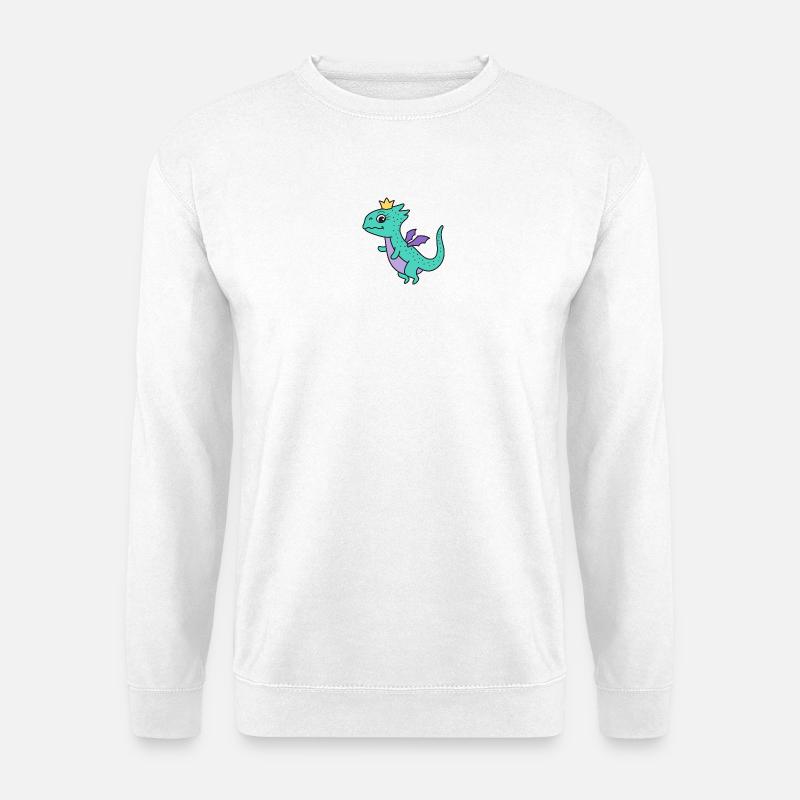 Drache Drachen - Unisex Pullover - Weiß