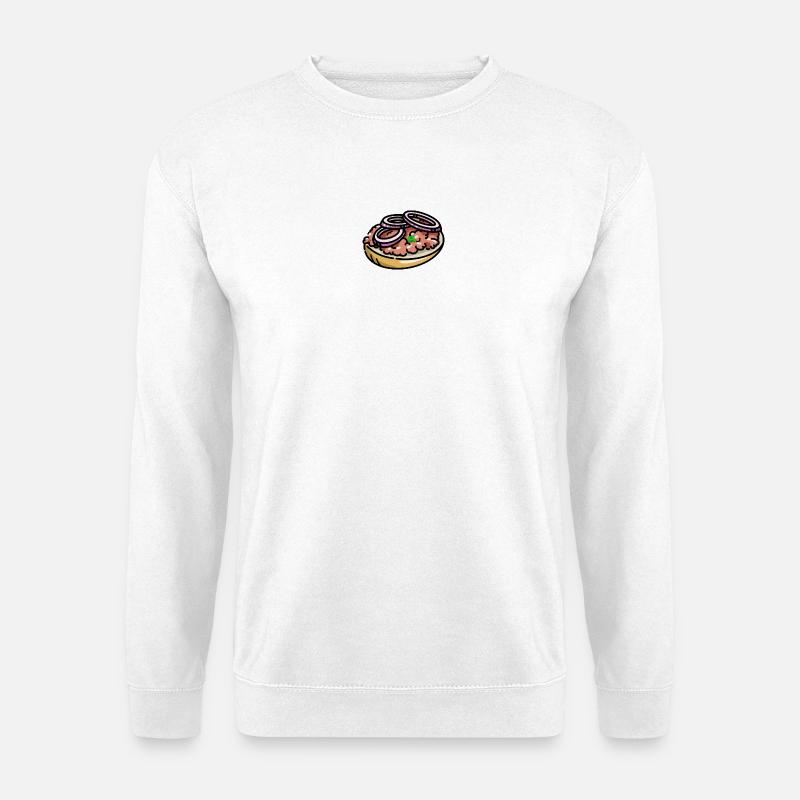 Mettbrötchen Mett - Unisex Pullover - Weiß