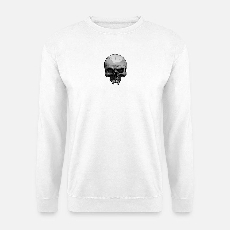 Totenkopf vempire Halloween - Unisex Pullover - Weiß