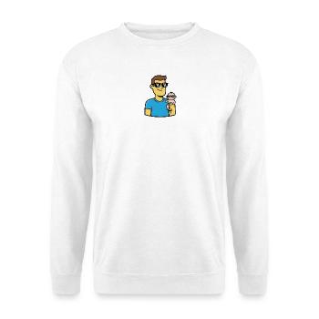 Papa et bébé | Look cool père et partenaire enfant - Sweat-shirt Unisexe - blanc - Devant
