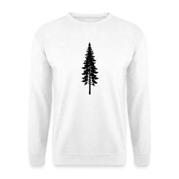 Pin mince - Sweat-shirt Unisexe - blanc - Devant