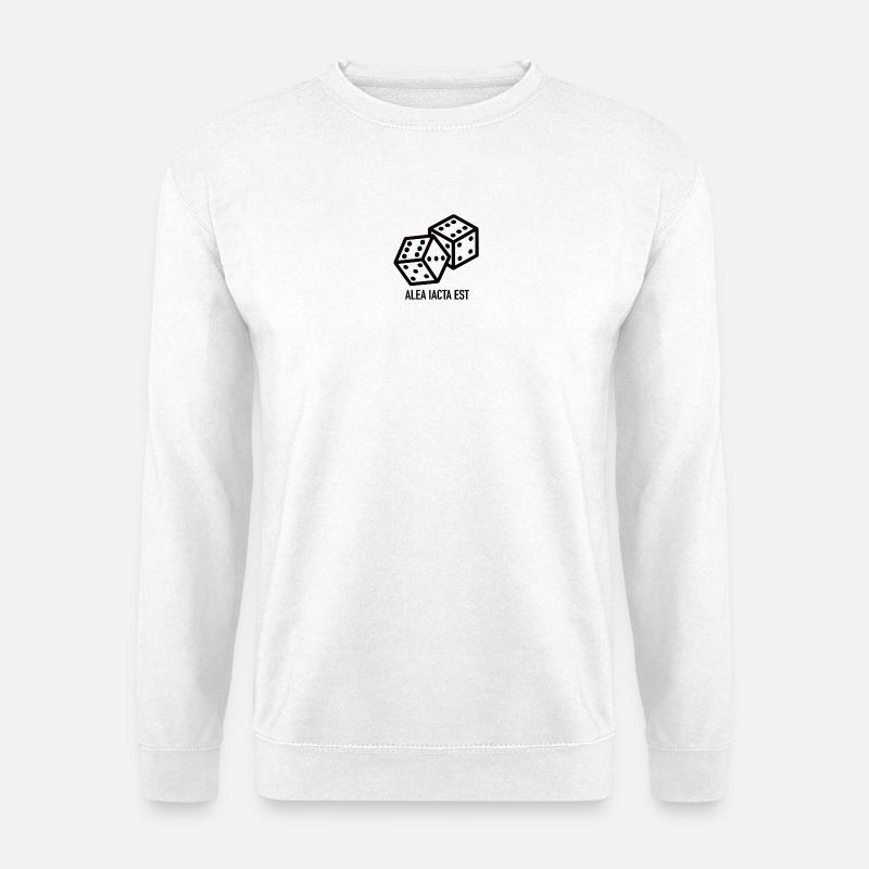 Die Würfel sind gefallen - Unisex Pullover - Weiß