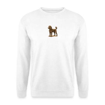 Caniche - Sweat-shirt Unisexe - blanc - Devant