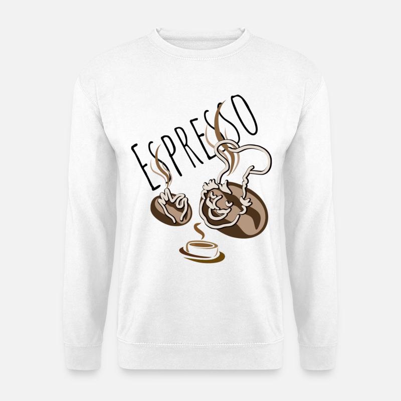 espresso - Unisex Sweatshirt - white