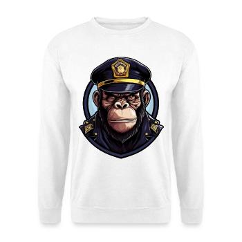 Police des singes - Sweat-shirt Unisexe - blanc - Devant