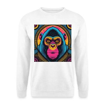 Electric Gorilla - Unisex Sweatshirt - white - Front