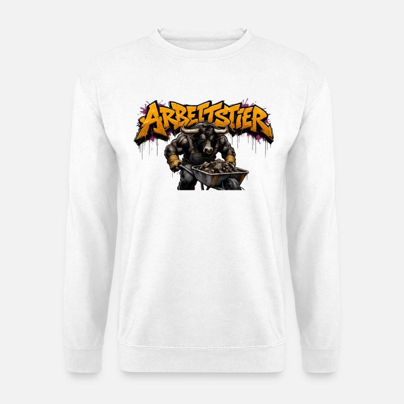 Arbeitstier Kraftwerker - Unisex Pullover - Weiß