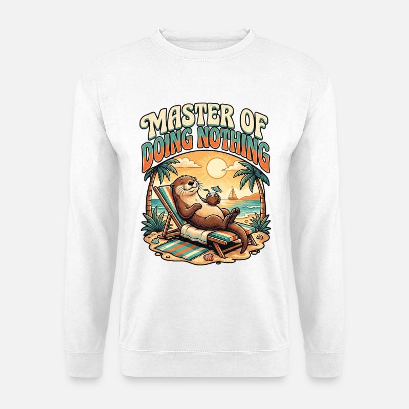 Otter Holidays - Unisex Sweatshirt - white