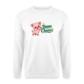 Piwi le cochon - Sweat-shirt Unisexe - blanc - Devant