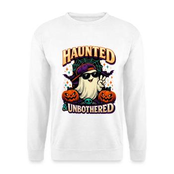 Halloween Ghost Geist Cool & Hanté - Sweat-shirt Unisexe - blanc - Devant