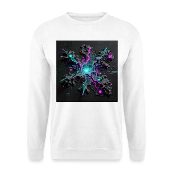 Die Landkarte ist nicht das Gebiet - Unisex Pullover - Weiß - Vorne - Alina (178cm) & Michal (187cm)