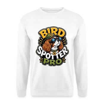Kavallerier King Charles Spaniel - Unisex Pullover - Weiß - Vorne - Alina (178cm) & Michal (187cm)
