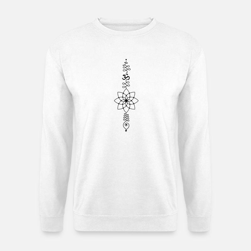 OM Totem – Kraft der Inneren Stille - Unisex Pullover - Weiß