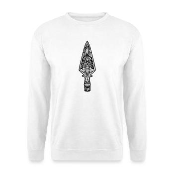 Tribal Arrowhead | Archery - Unisex Sweatshirt - white - Front