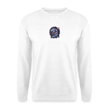 Weltraum-Tiger auf Planet - Unisex Pullover - Weiß - Vorne