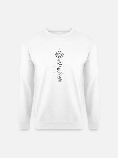 Heart Totem – Zeichen des Fühlens Herzsymbol - Unisex Pullover - Weiß