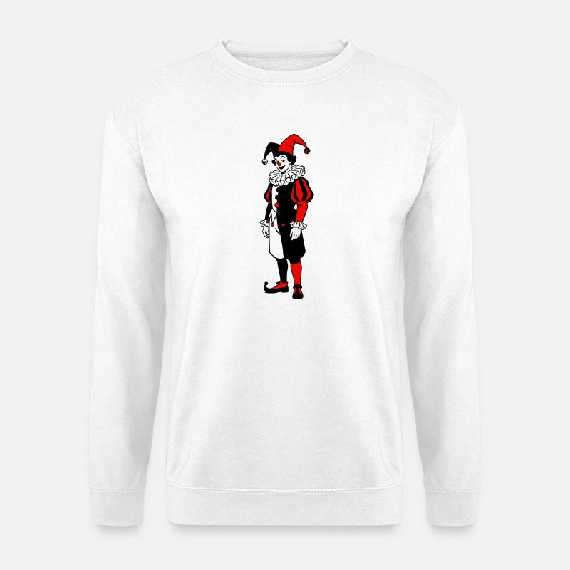 Joker mittelalterlich - Unisex Pullover - Weiß