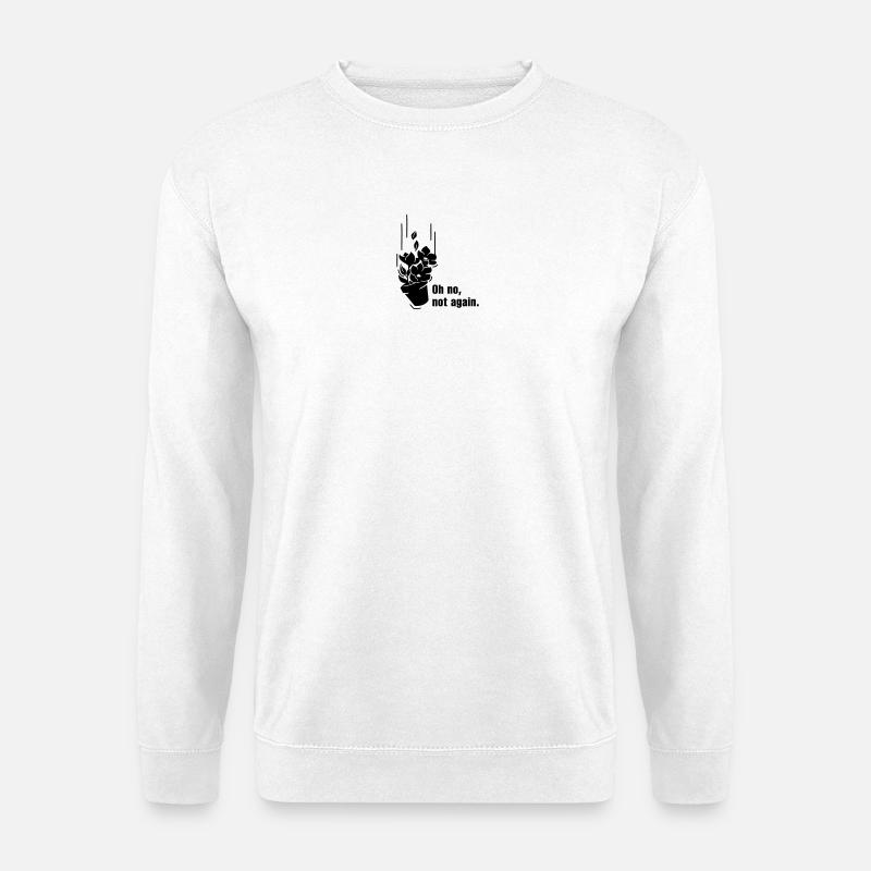 Fallender Topf Petunien - Unisex Pullover - Weiß