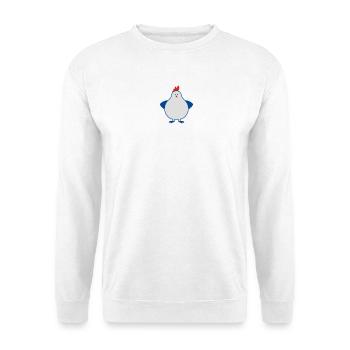 fette henne - Unisex Pullover - Weiß - Vorne