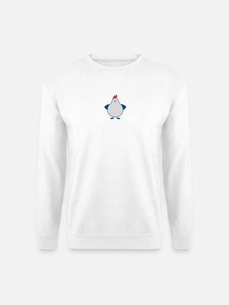 fette henne - Unisex Pullover - Weiß