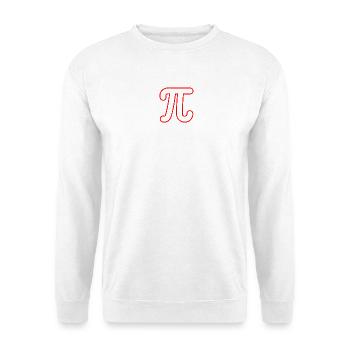 Red Pi - Unisex Pullover - Weiß - Vorne - Alina (178cm) & Michal (187cm)