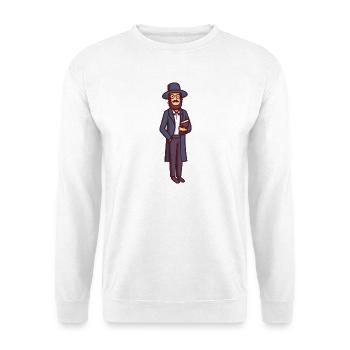 Vintage Jude Illustration - Unisex Pullover - Weiß - Vorne