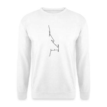 Plane - Unisex Sweatshirt - white - Front