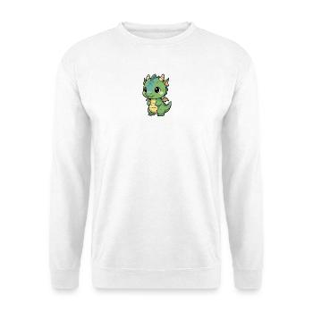 Süßer Baby-Drache | Kawaii & Knuddelig - Unisex Pullover - Weiß - Vorne