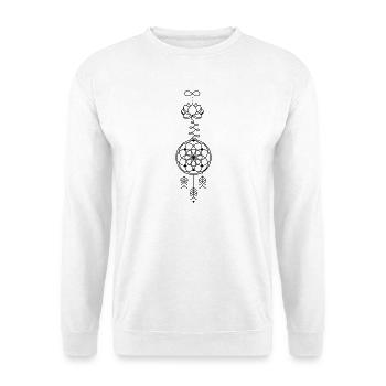 Totem des rêves – Symbole du monde des rêves - Sweat-shirt Unisexe - blanc - Devant
