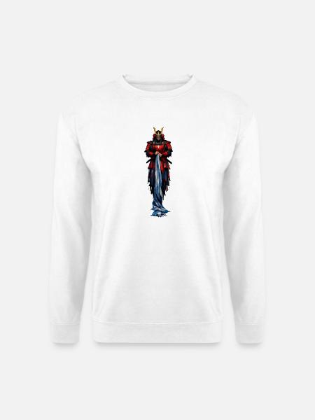 Red Warrior Samurai Coat - Unisex Sweatshirt - white