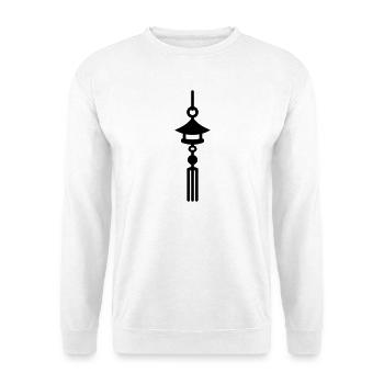 Japanischer Klang - Unisex Pullover - Weiß - Vorne - Alina (178cm) & Michal (187cm)