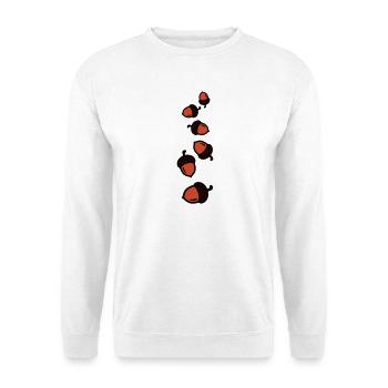 Eichel Comic - Unisex Pullover - Weiß - Vorne - Alina (178cm) & Michal (187cm)