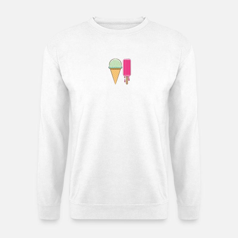 Ich mag Eis - Unisex Pullover - Weiß
