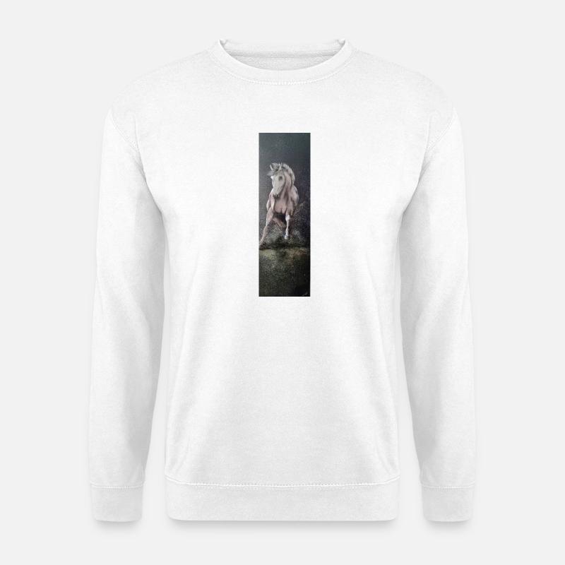 Wild horse - Unisex Pullover - Weiß
