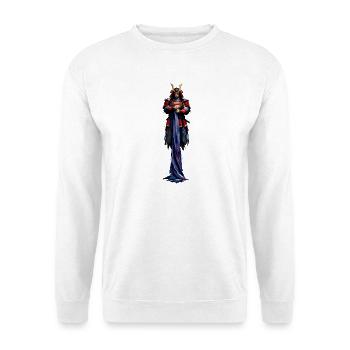 Night Warrior with Horn Helmet - Unisex Sweatshirt - white - Front